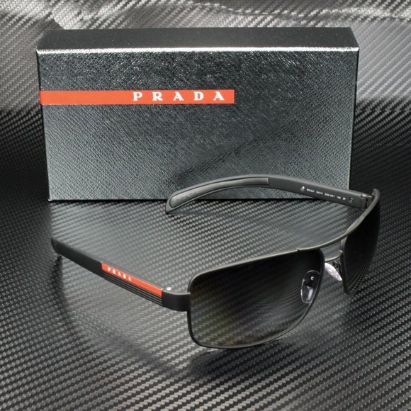 Prada Men's Black and Grey Rubber Sunglasses! - Picture 3 of 4